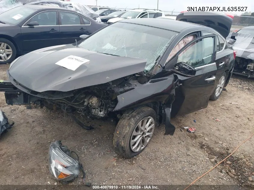 2018 Nissan Sentra Sv VIN: 3N1AB7APXJL635527 Lot: 40879910