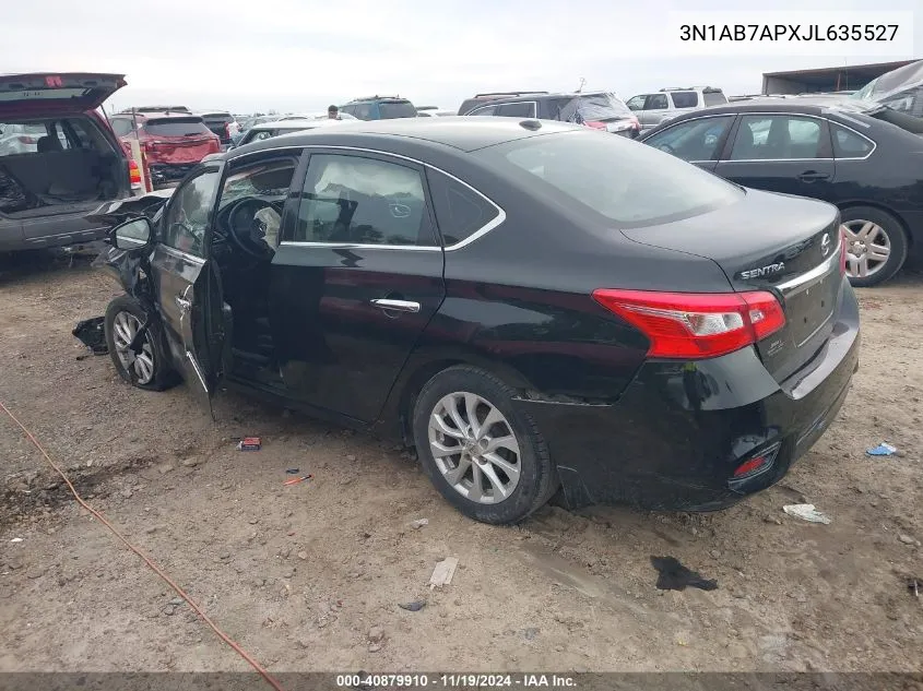 2018 Nissan Sentra Sv VIN: 3N1AB7APXJL635527 Lot: 40879910