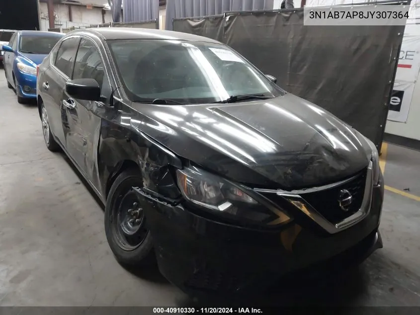 2018 Nissan Sentra S VIN: 3N1AB7AP8JY307364 Lot: 40910330