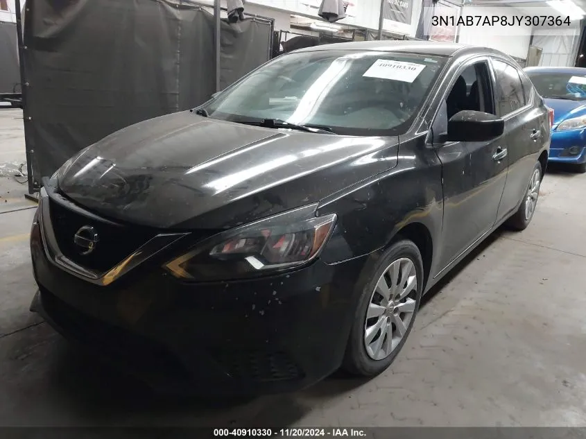 2018 Nissan Sentra S VIN: 3N1AB7AP8JY307364 Lot: 40910330