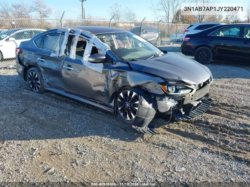 2018 Nissan Sentra Sr VIN: 3N1AB7AP1JY220471 Lot: 40916305