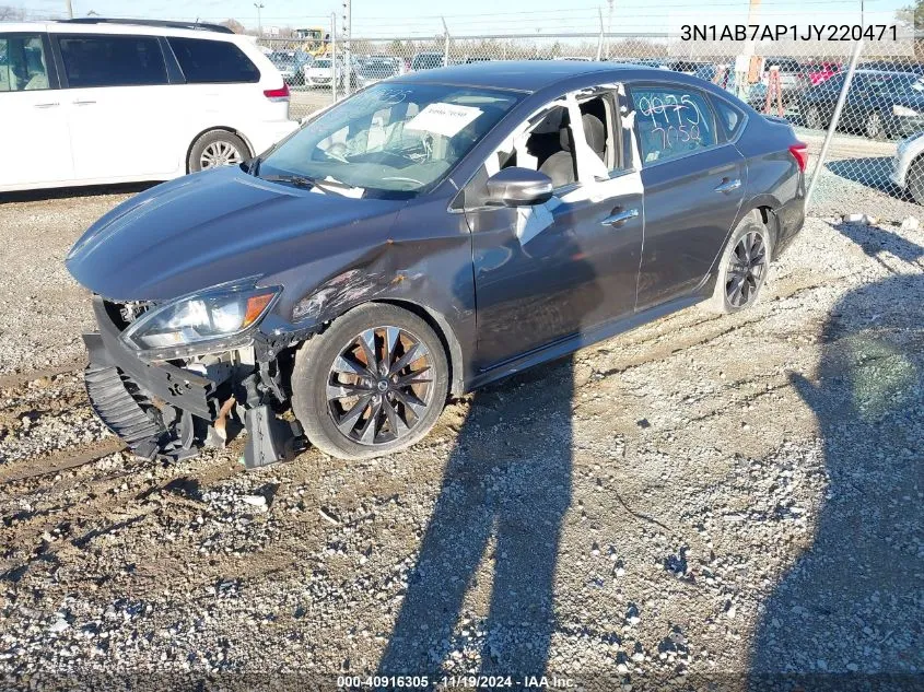 2018 Nissan Sentra Sr VIN: 3N1AB7AP1JY220471 Lot: 40916305