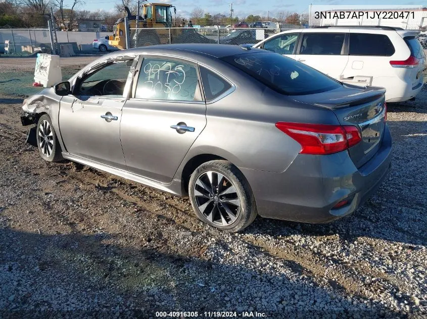 2018 Nissan Sentra Sr VIN: 3N1AB7AP1JY220471 Lot: 40916305