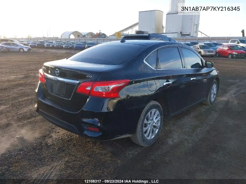 3N1AB7AP7KY216345 2019 Nissan Sentra