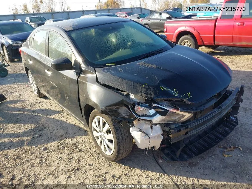 3N1AB7AP7KY235770 2019 Nissan Sentra