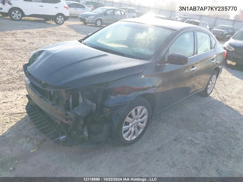 3N1AB7AP7KY235770 2019 Nissan Sentra