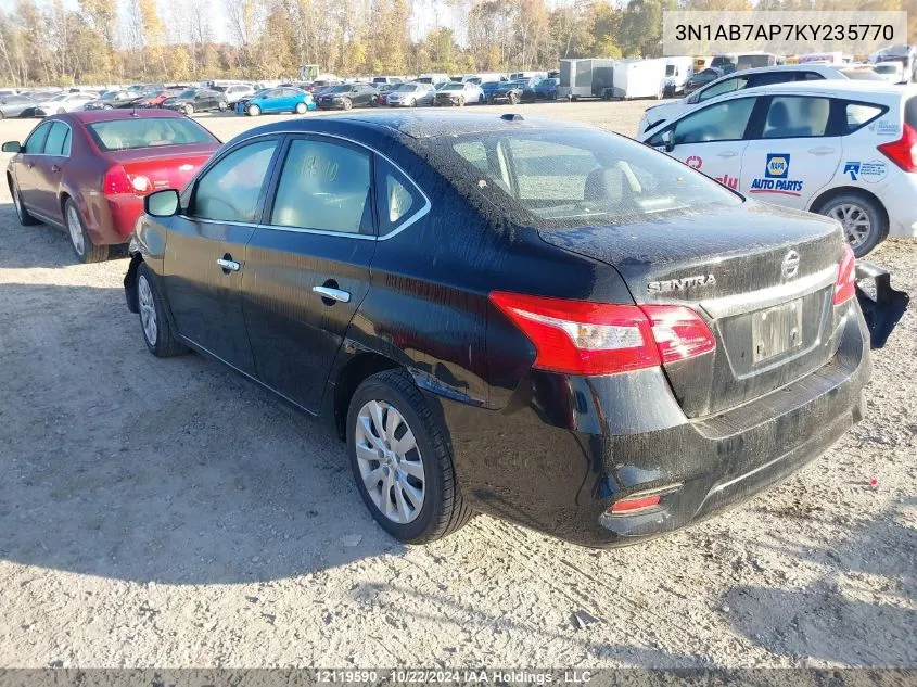 3N1AB7AP7KY235770 2019 Nissan Sentra