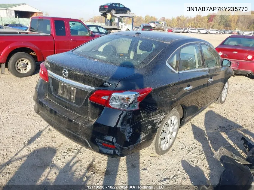 3N1AB7AP7KY235770 2019 Nissan Sentra