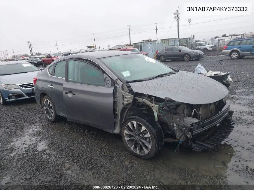 2019 Nissan Sentra Sr VIN: 3N1AB7AP4KY373332 Lot: 38826723