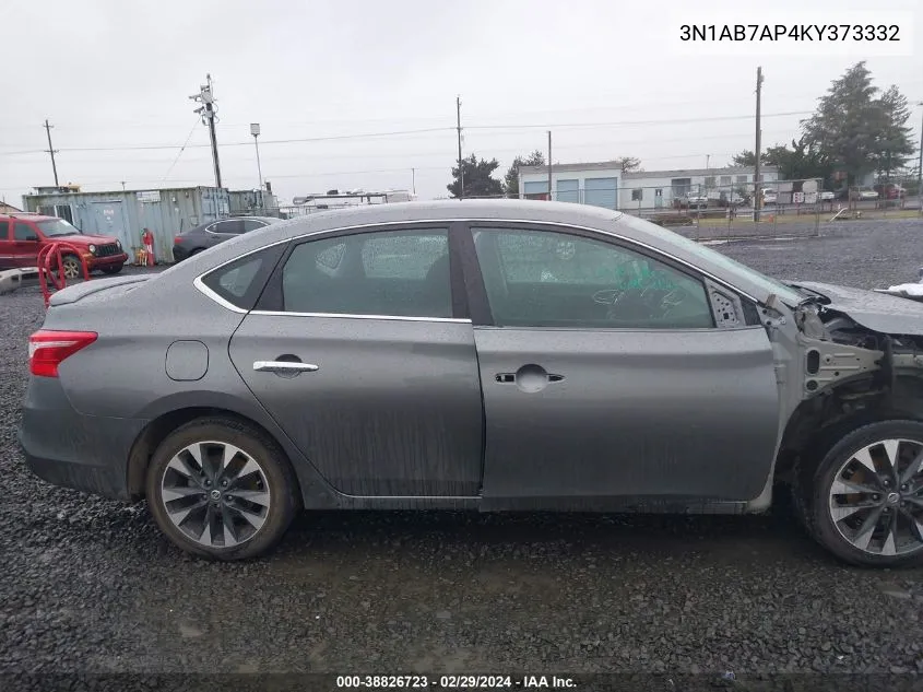 2019 Nissan Sentra Sr VIN: 3N1AB7AP4KY373332 Lot: 38826723