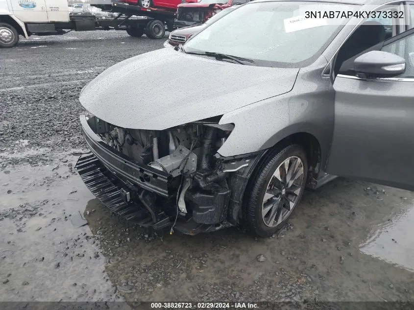 2019 Nissan Sentra Sr VIN: 3N1AB7AP4KY373332 Lot: 38826723