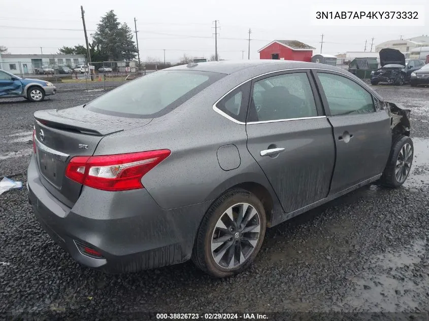 2019 Nissan Sentra Sr VIN: 3N1AB7AP4KY373332 Lot: 38826723