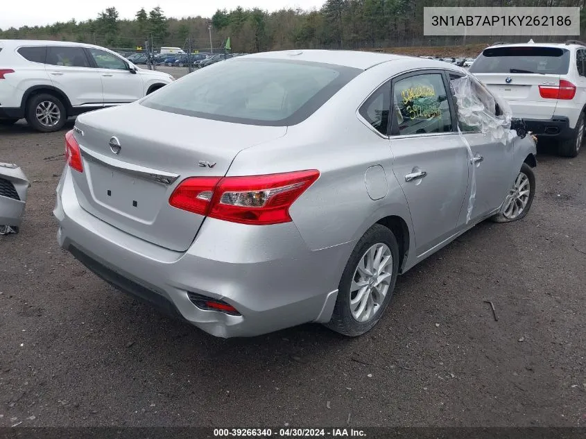 3N1AB7AP1KY262186 2019 Nissan Sentra Sv