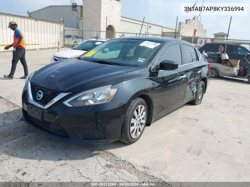 3N1AB7AP8KY336994 2019 Nissan Sentra S