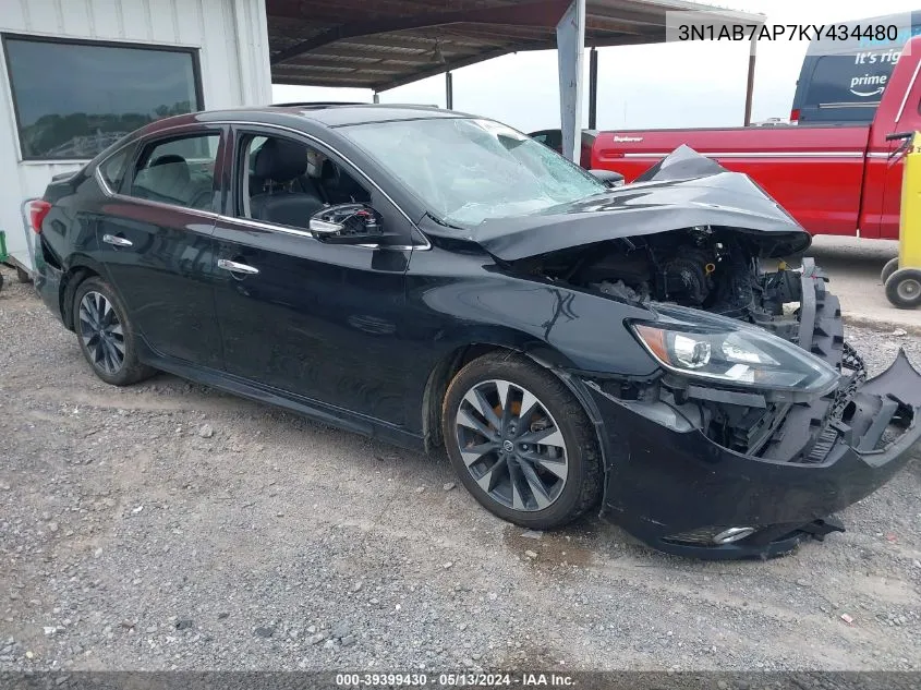 3N1AB7AP7KY434480 2019 Nissan Sentra Sr