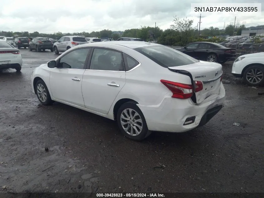 2019 Nissan Sentra Sv VIN: 3N1AB7AP8KY433595 Lot: 39428823