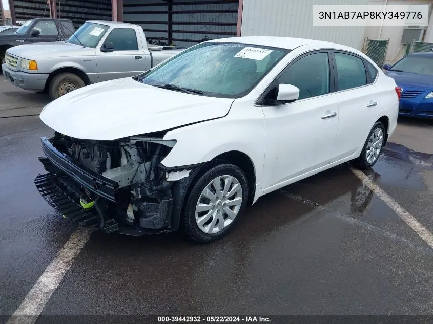 2019 Nissan Sentra S VIN: 3N1AB7AP8KY349776 Lot: 39442932