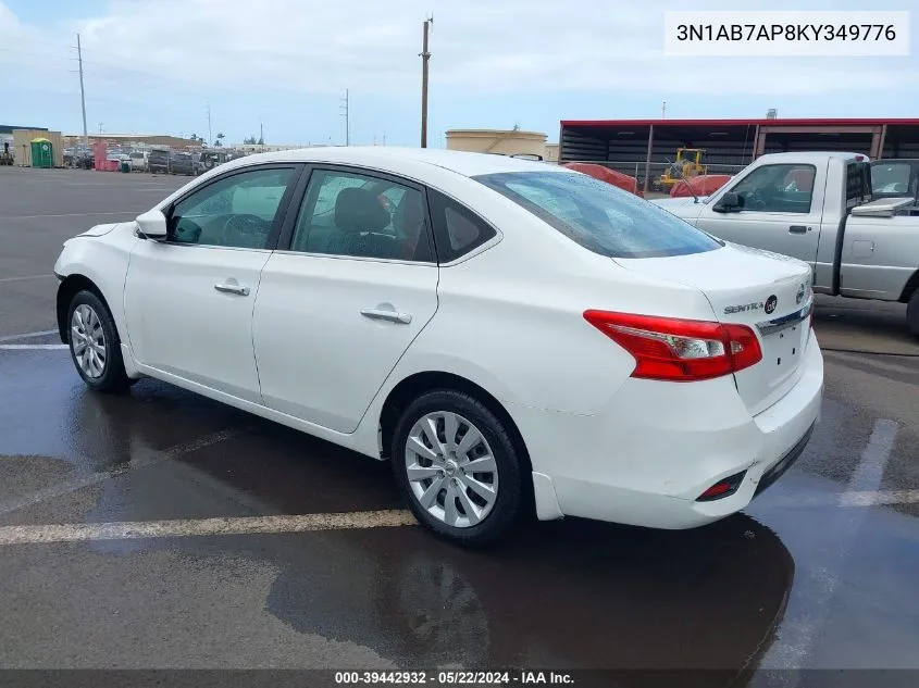 2019 Nissan Sentra S VIN: 3N1AB7AP8KY349776 Lot: 39442932