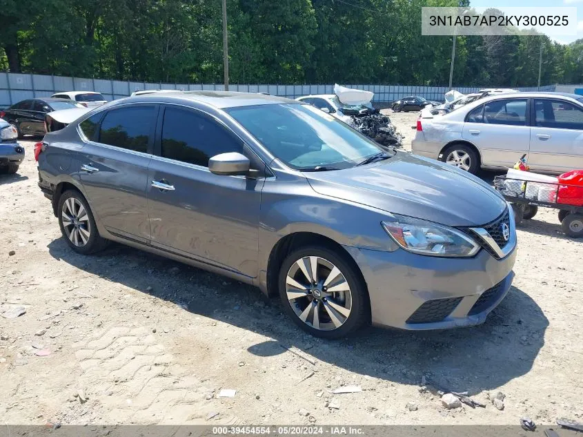 3N1AB7AP2KY300525 2019 Nissan Sentra Sv