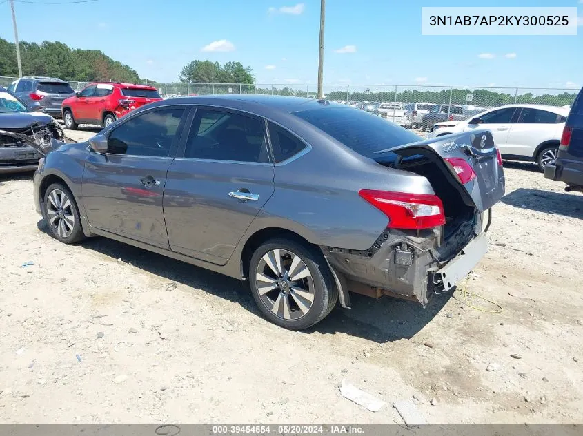 2019 Nissan Sentra Sv VIN: 3N1AB7AP2KY300525 Lot: 39454554