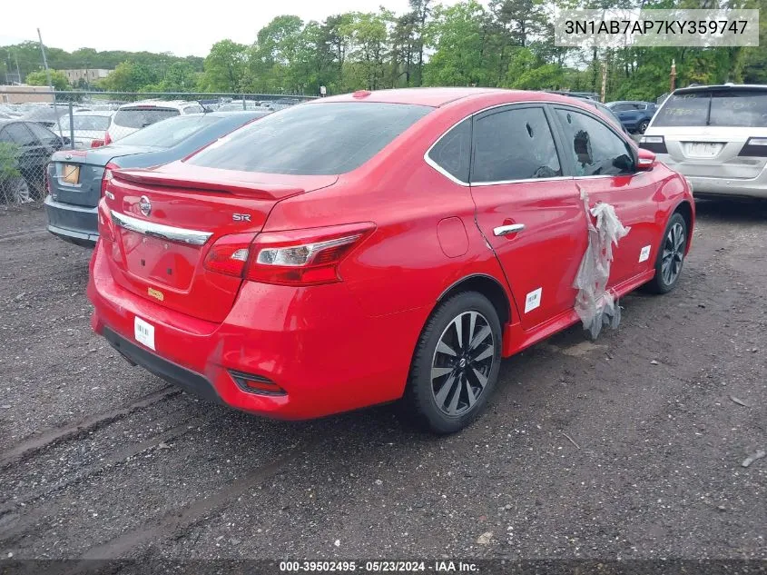 3N1AB7AP7KY359747 2019 Nissan Sentra Sr