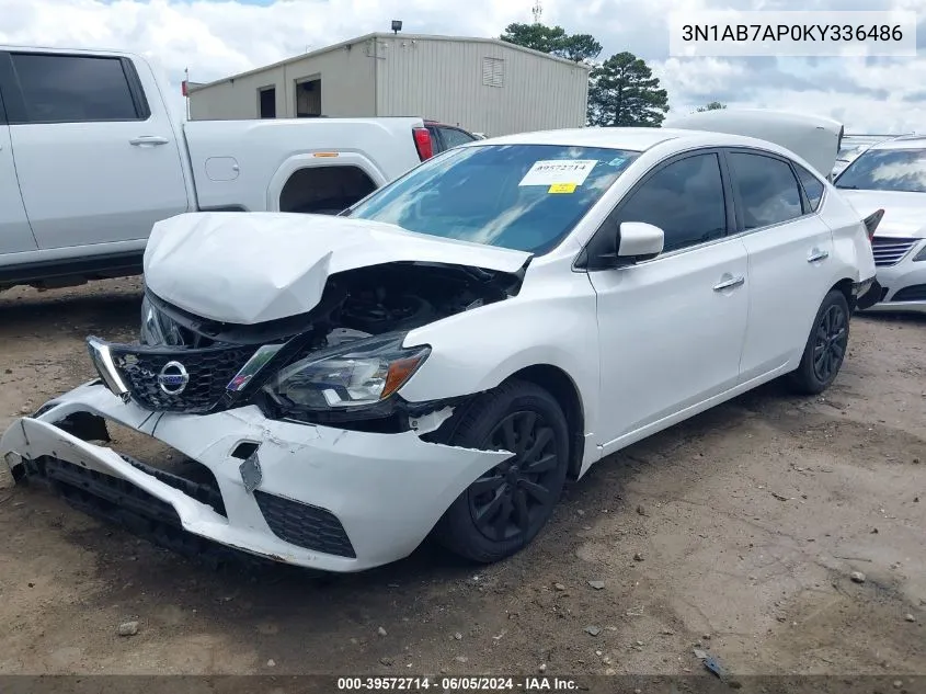 2019 Nissan Sentra S VIN: 3N1AB7AP0KY336486 Lot: 39572714