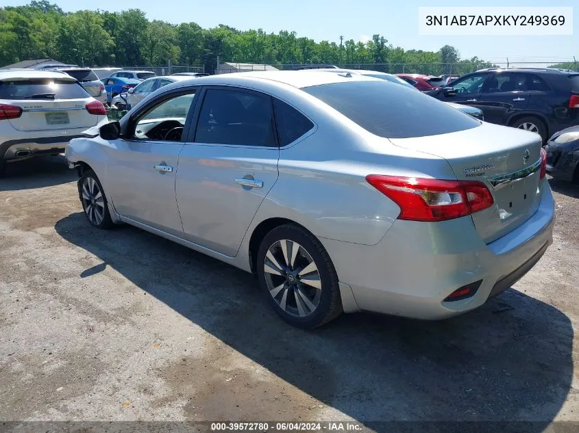 3N1AB7APXKY249369 2019 Nissan Sentra Sl