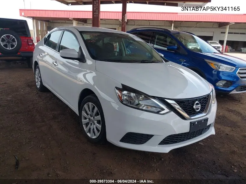 2019 Nissan Sentra S VIN: 3N1AB7AP5KY341165 Lot: 39573304