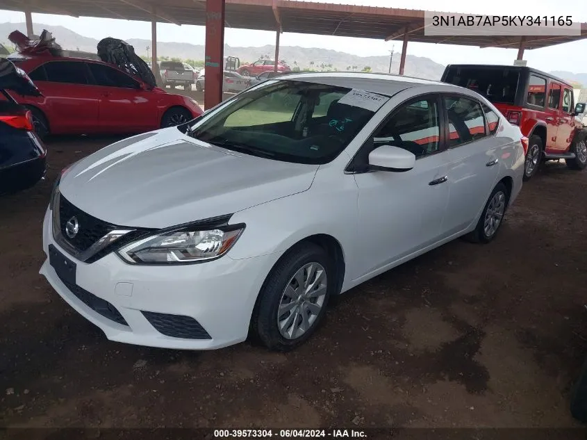 3N1AB7AP5KY341165 2019 Nissan Sentra S