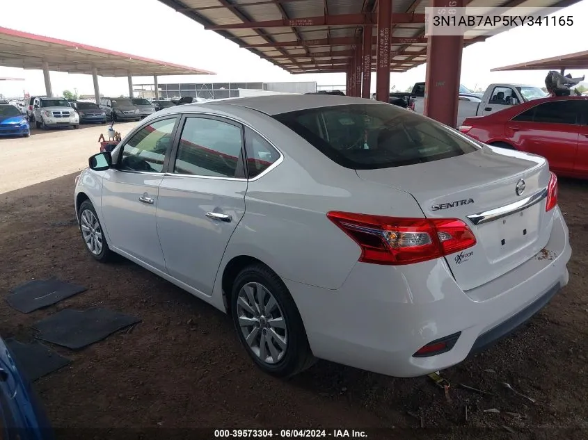 3N1AB7AP5KY341165 2019 Nissan Sentra S