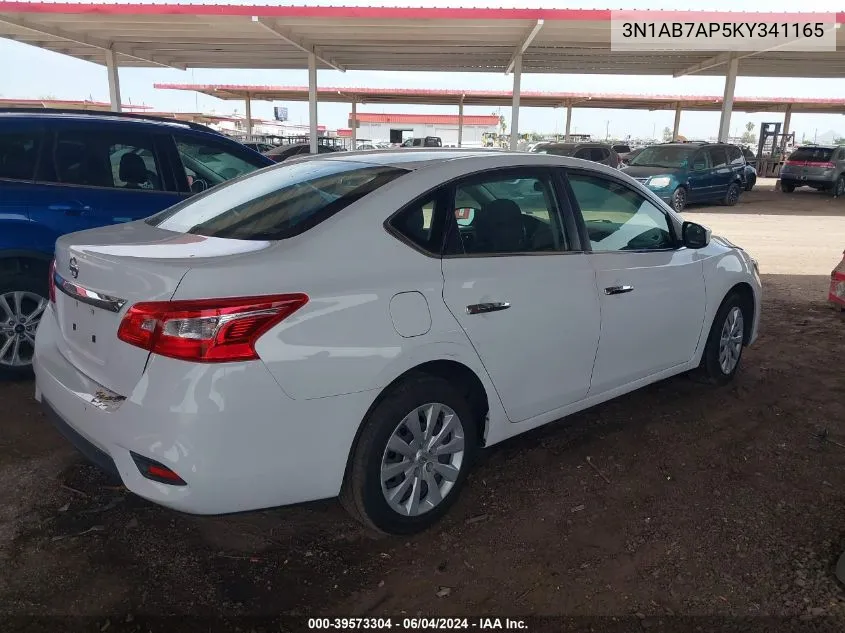 3N1AB7AP5KY341165 2019 Nissan Sentra S