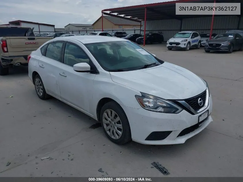 3N1AB7AP3KY362127 2019 Nissan Sentra S