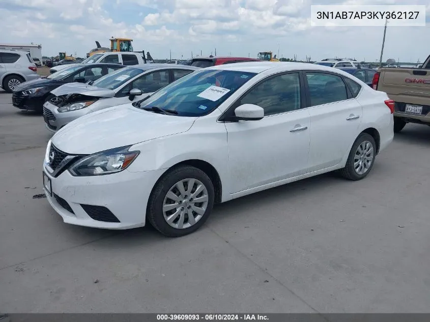 3N1AB7AP3KY362127 2019 Nissan Sentra S