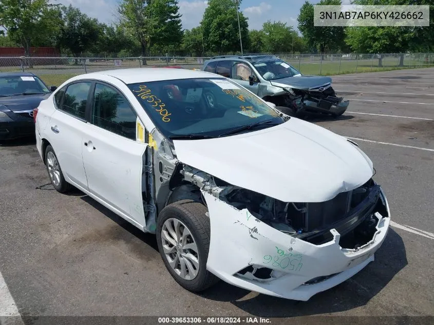 2019 Nissan Sentra Sv VIN: 3N1AB7AP6KY426662 Lot: 39653306