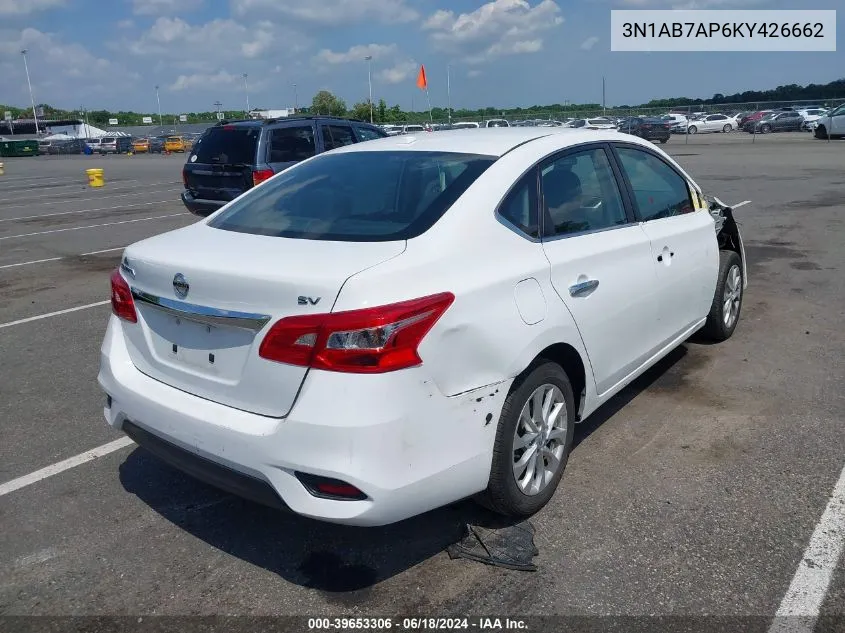 3N1AB7AP6KY426662 2019 Nissan Sentra Sv