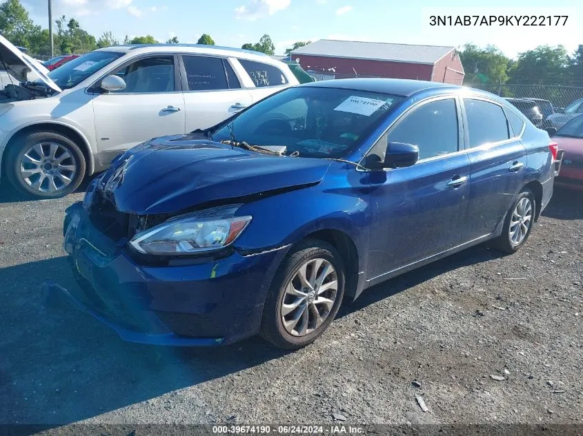 2019 Nissan Sentra Sv VIN: 3N1AB7AP9KY222177 Lot: 39674190