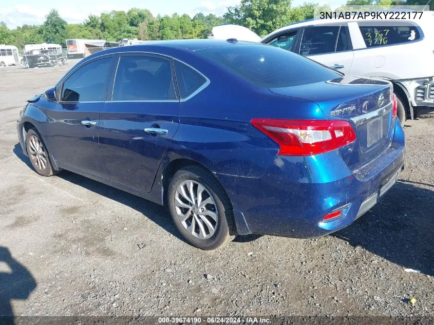 3N1AB7AP9KY222177 2019 Nissan Sentra Sv