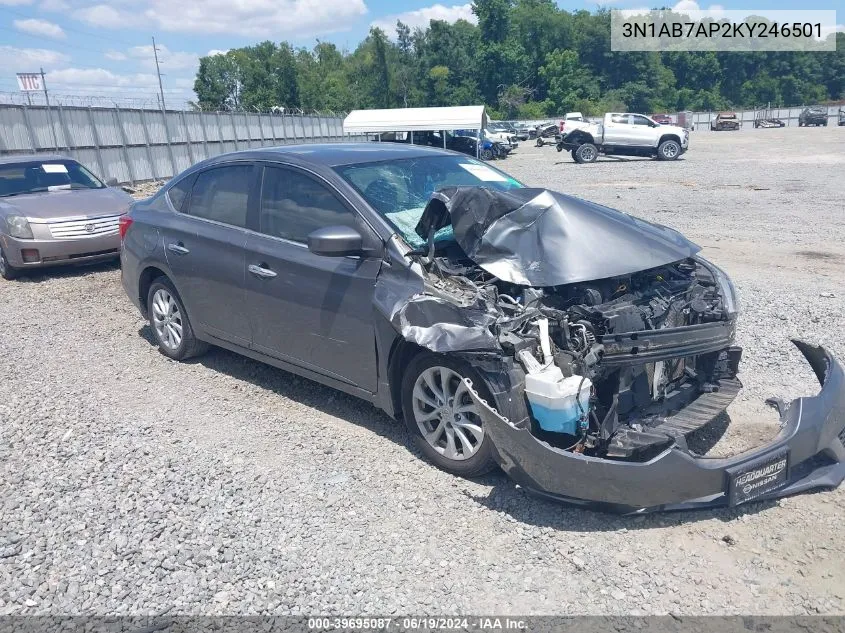 2019 Nissan Sentra Sv VIN: 3N1AB7AP2KY246501 Lot: 39695087