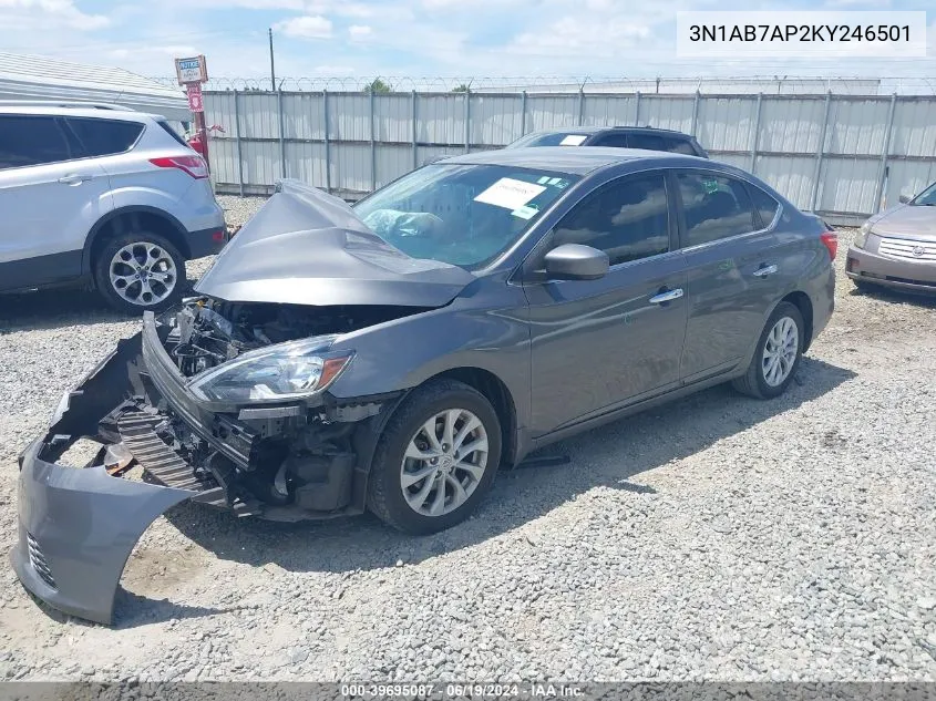 3N1AB7AP2KY246501 2019 Nissan Sentra Sv