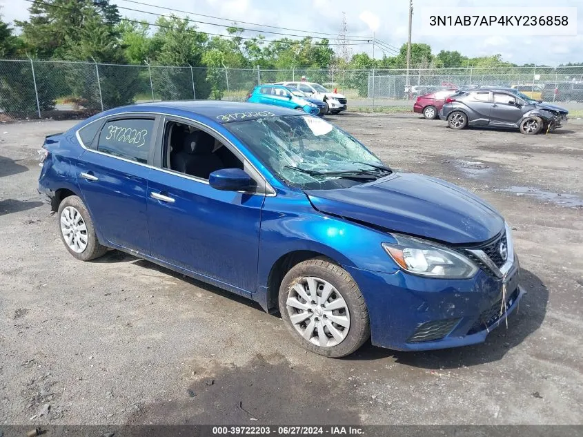 3N1AB7AP4KY236858 2019 Nissan Sentra S