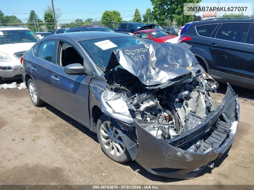 3N1AB7AP6KL627037 2019 Nissan Sentra Sv