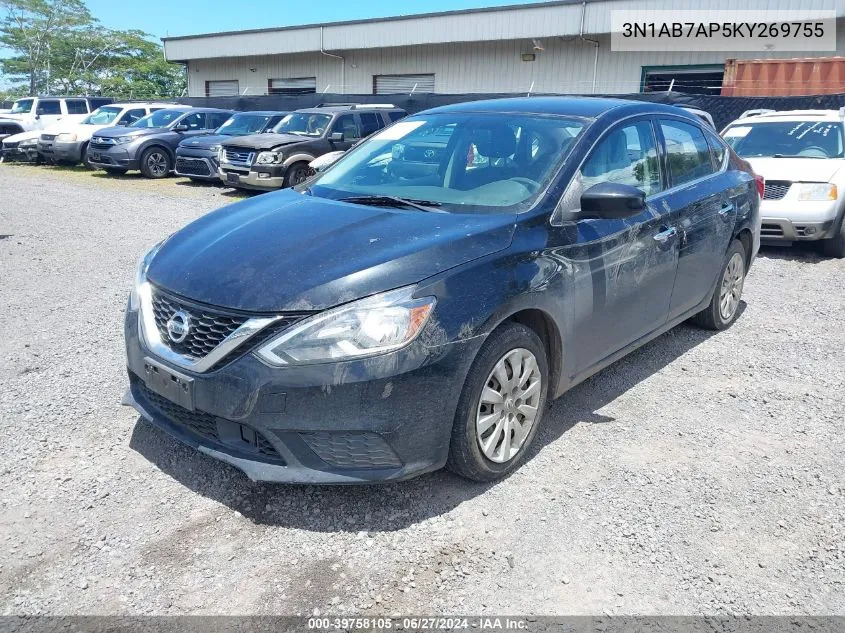 3N1AB7AP5KY269755 2019 Nissan Sentra S