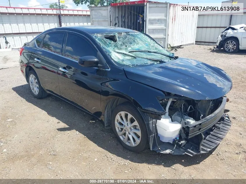 3N1AB7AP9KL613908 2019 Nissan Sentra Sv