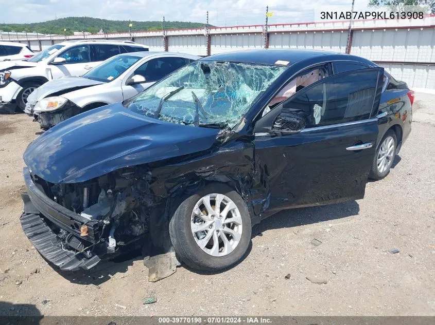 2019 Nissan Sentra Sv VIN: 3N1AB7AP9KL613908 Lot: 39770198