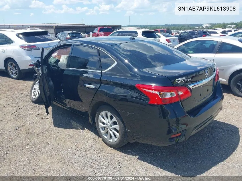 2019 Nissan Sentra Sv VIN: 3N1AB7AP9KL613908 Lot: 39770198