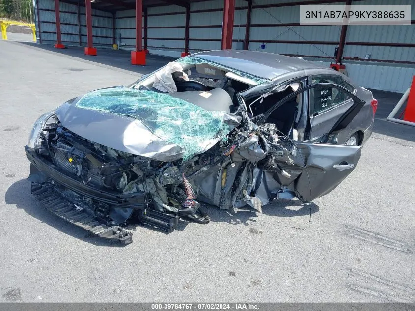 2019 Nissan Sentra Sv VIN: 3N1AB7AP9KY388635 Lot: 40477977