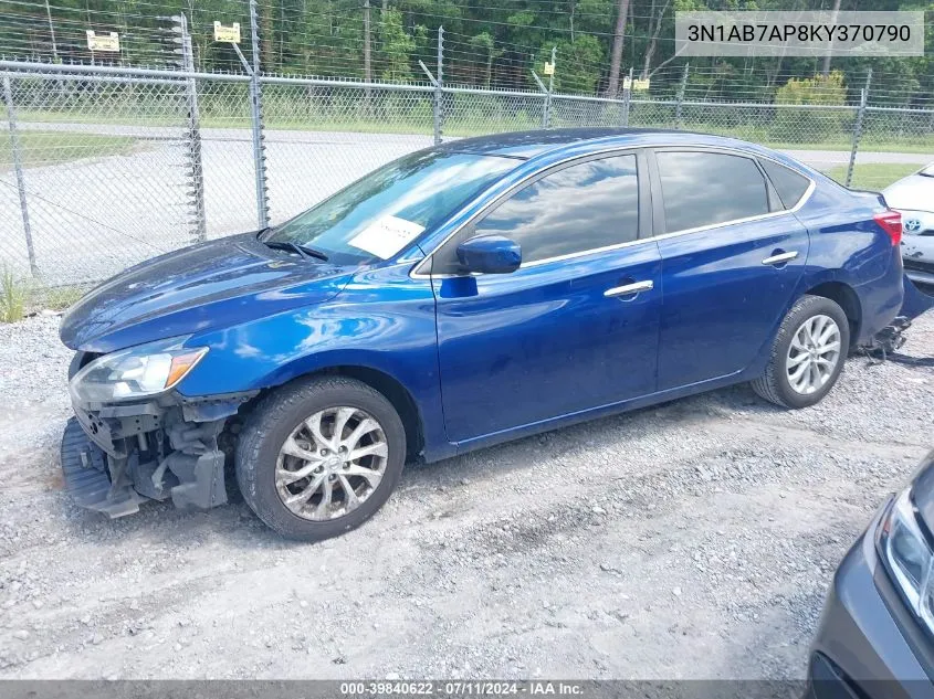 3N1AB7AP8KY370790 2019 Nissan Sentra Sv