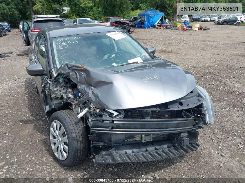 3N1AB7AP4KY353601 2019 Nissan Sentra S