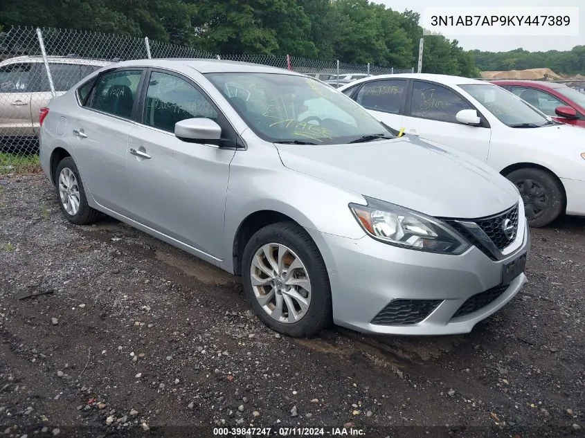 2019 Nissan Sentra Sv VIN: 3N1AB7AP9KY447389 Lot: 39847247