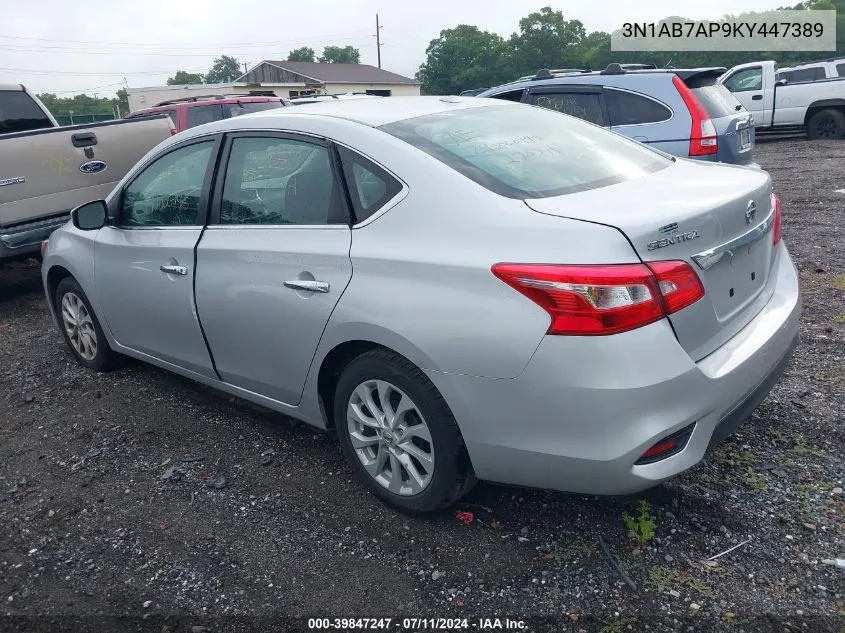 3N1AB7AP9KY447389 2019 Nissan Sentra Sv